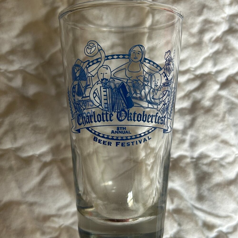 North Carolina Charlotte Oktoberfest 8th Annual Festival Beer Glass Shot Shooter